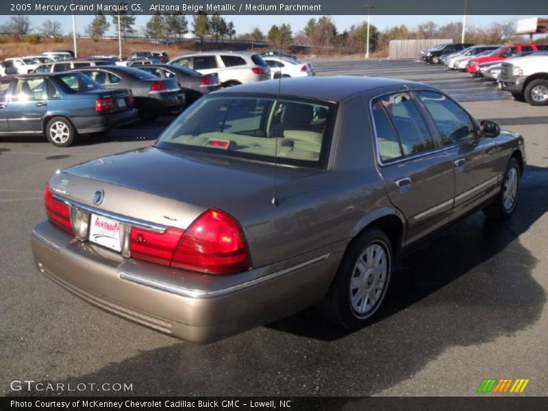 Arizona Beige Metallic / Medium Parchment 2005 Mercury Grand Marquis GS