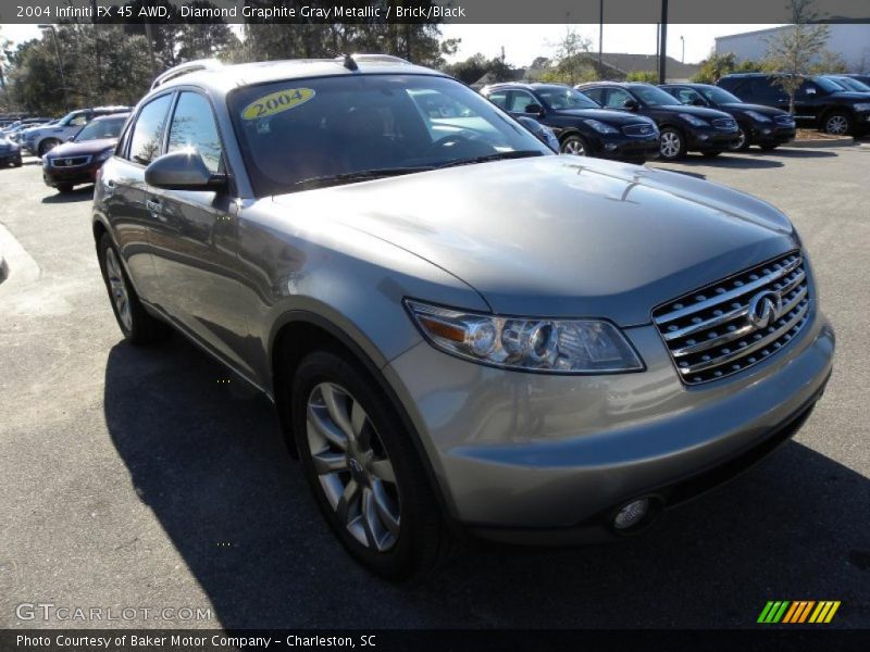 Diamond Graphite Gray Metallic / Brick/Black 2004 Infiniti FX 45 AWD