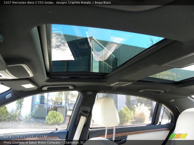 designo Graphite Metallic / Beige/Black 2007 Mercedes-Benz S 550 Sedan