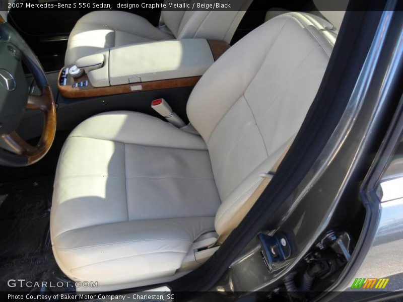 designo Graphite Metallic / Beige/Black 2007 Mercedes-Benz S 550 Sedan