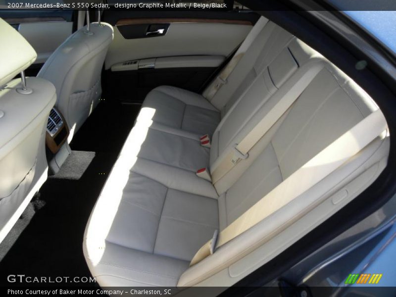 designo Graphite Metallic / Beige/Black 2007 Mercedes-Benz S 550 Sedan