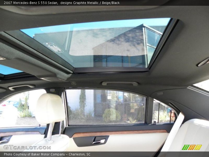designo Graphite Metallic / Beige/Black 2007 Mercedes-Benz S 550 Sedan