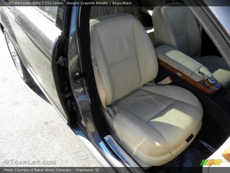 designo Graphite Metallic / Beige/Black 2007 Mercedes-Benz S 550 Sedan