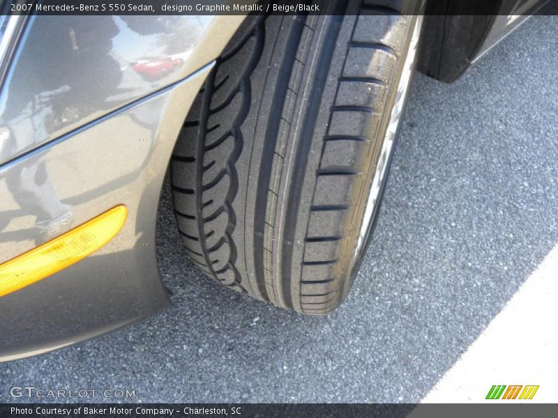 designo Graphite Metallic / Beige/Black 2007 Mercedes-Benz S 550 Sedan