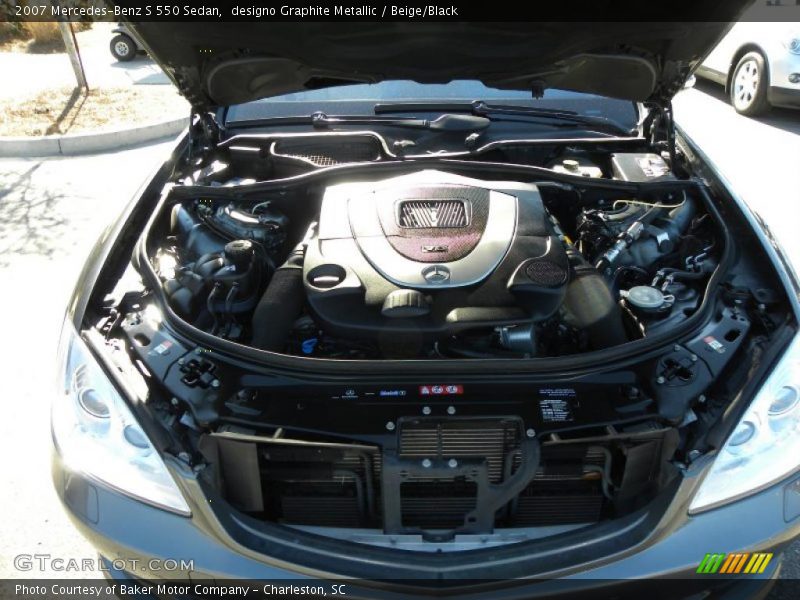designo Graphite Metallic / Beige/Black 2007 Mercedes-Benz S 550 Sedan
