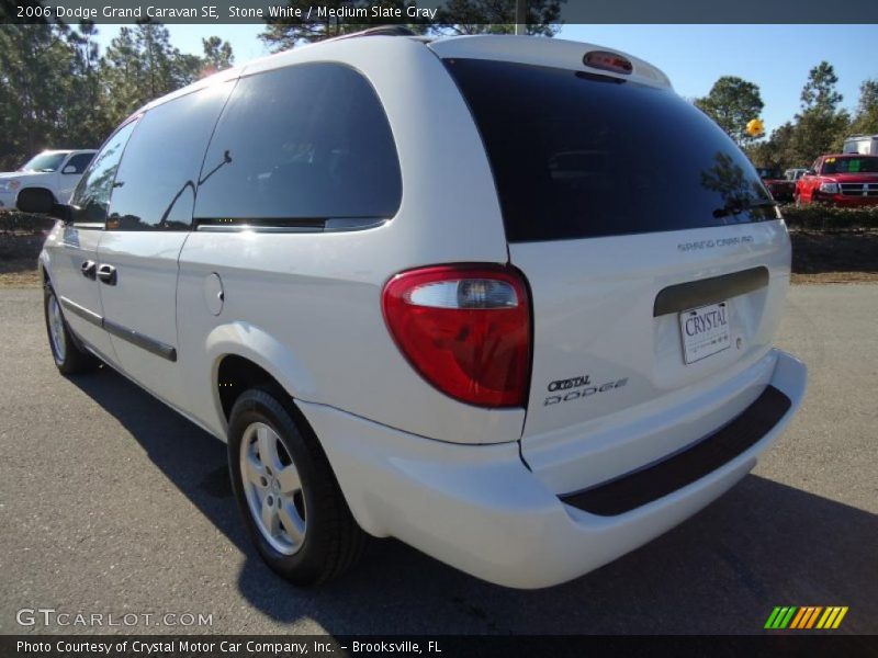 Stone White / Medium Slate Gray 2006 Dodge Grand Caravan SE