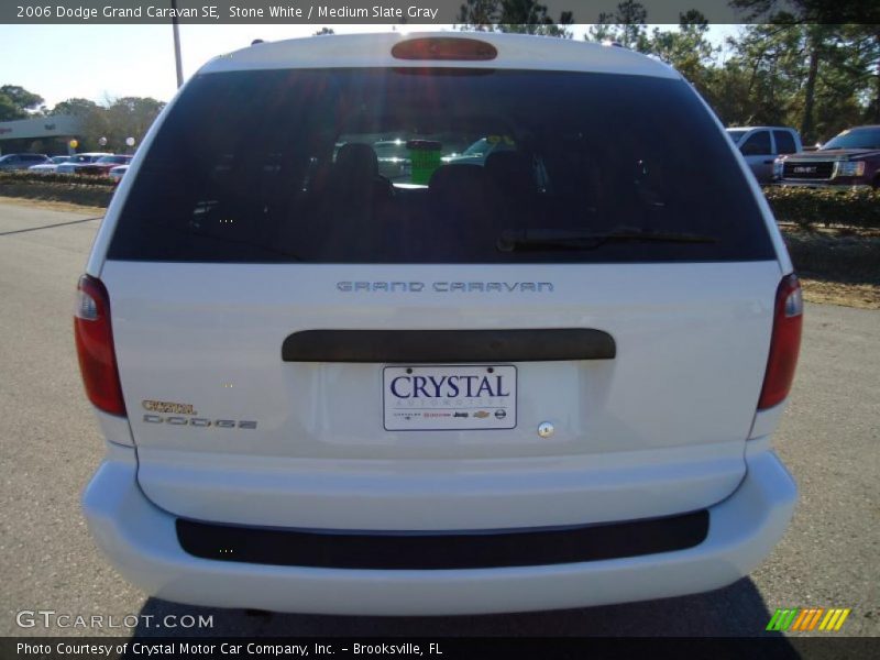 Stone White / Medium Slate Gray 2006 Dodge Grand Caravan SE