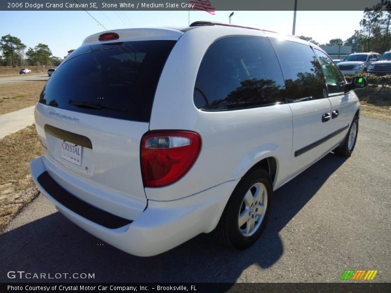 Stone White / Medium Slate Gray 2006 Dodge Grand Caravan SE