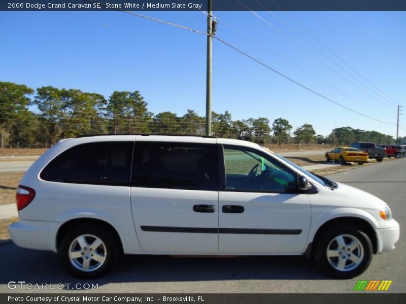 Stone White / Medium Slate Gray 2006 Dodge Grand Caravan SE