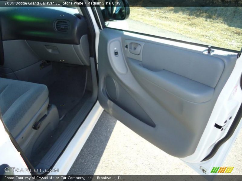 Stone White / Medium Slate Gray 2006 Dodge Grand Caravan SE