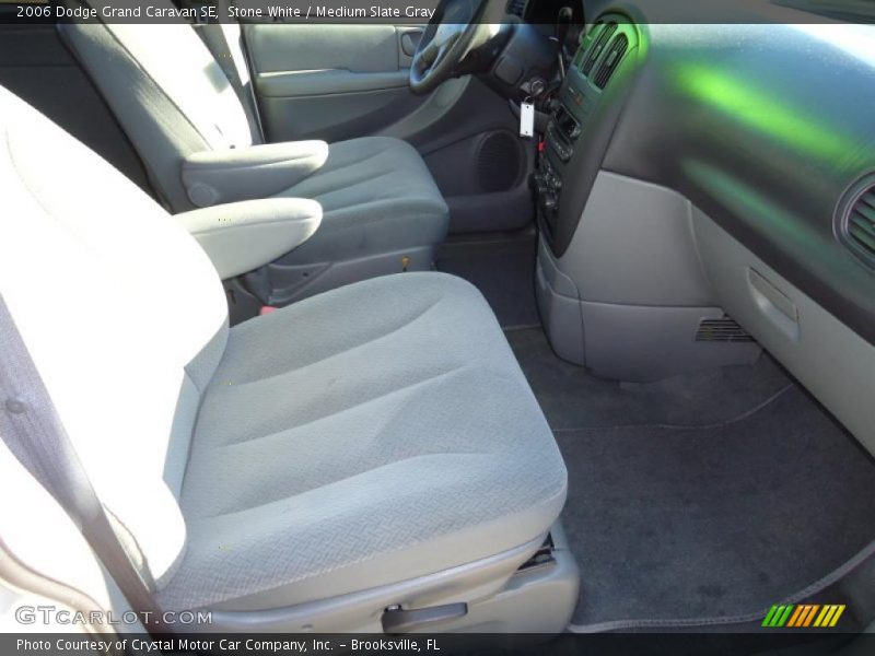 Stone White / Medium Slate Gray 2006 Dodge Grand Caravan SE