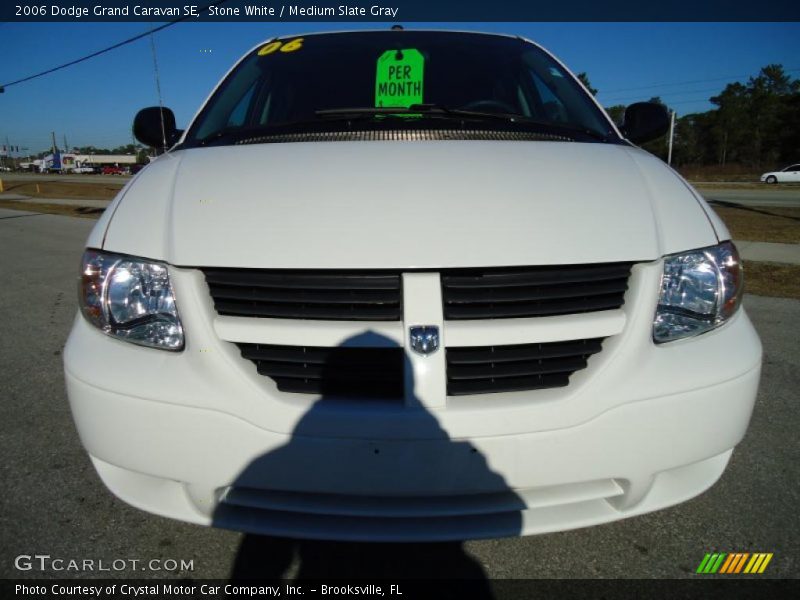 Stone White / Medium Slate Gray 2006 Dodge Grand Caravan SE