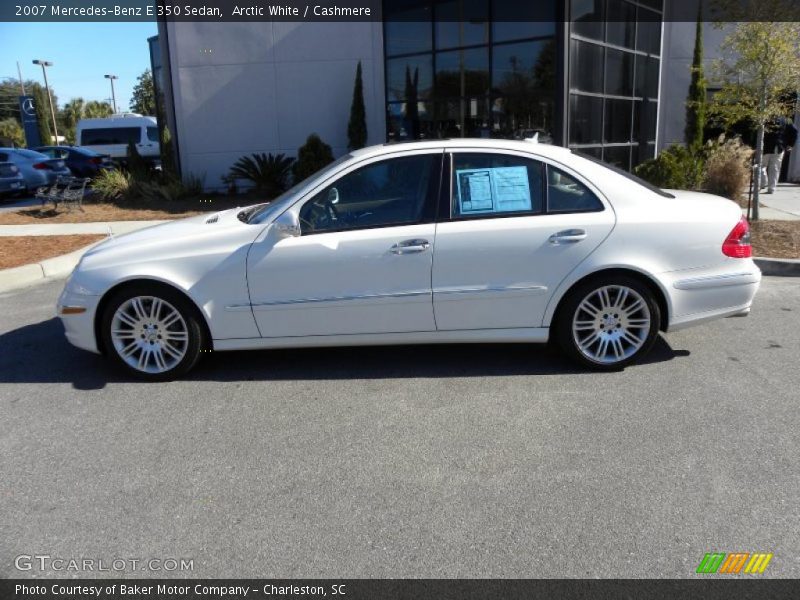 Arctic White / Cashmere 2007 Mercedes-Benz E 350 Sedan
