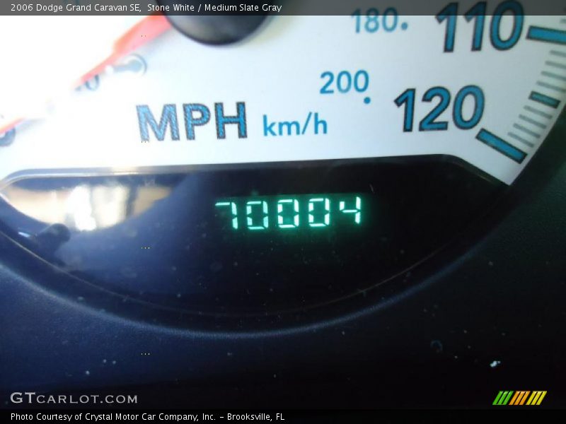 Stone White / Medium Slate Gray 2006 Dodge Grand Caravan SE