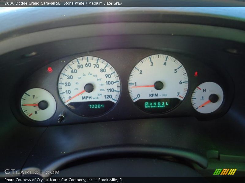 Stone White / Medium Slate Gray 2006 Dodge Grand Caravan SE