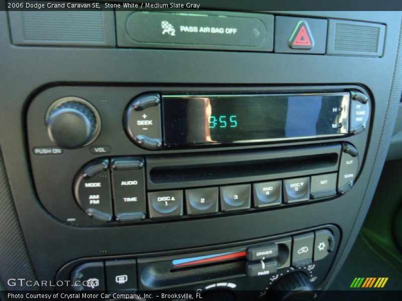 Stone White / Medium Slate Gray 2006 Dodge Grand Caravan SE