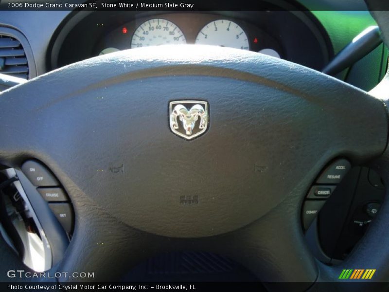 Stone White / Medium Slate Gray 2006 Dodge Grand Caravan SE