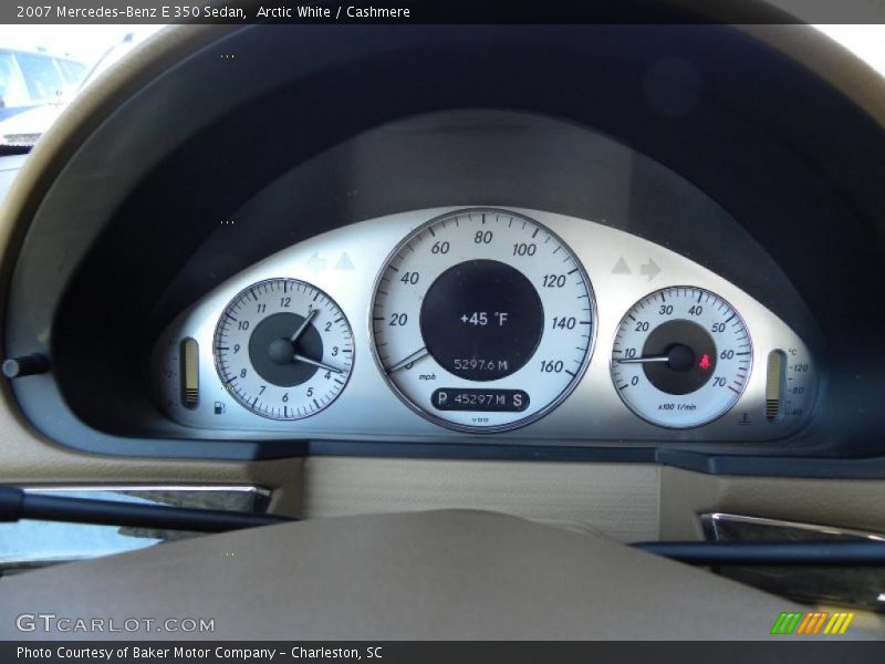 Arctic White / Cashmere 2007 Mercedes-Benz E 350 Sedan