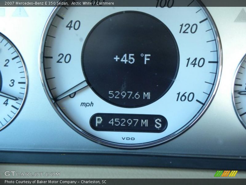 Arctic White / Cashmere 2007 Mercedes-Benz E 350 Sedan
