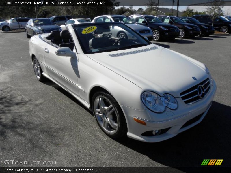 Arctic White / Ash 2009 Mercedes-Benz CLK 550 Cabriolet