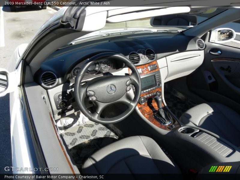Arctic White / Ash 2009 Mercedes-Benz CLK 550 Cabriolet