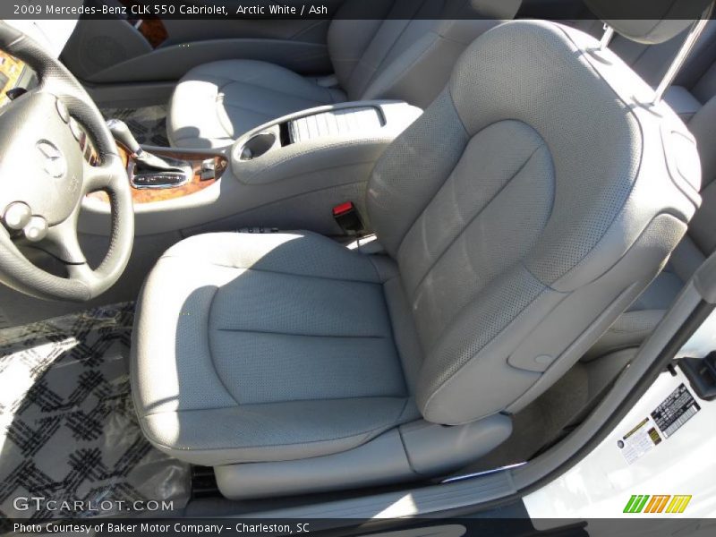 Arctic White / Ash 2009 Mercedes-Benz CLK 550 Cabriolet