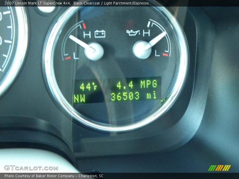 Black Clearcoat / Light Parchment/Espresso 2007 Lincoln Mark LT SuperCrew 4x4