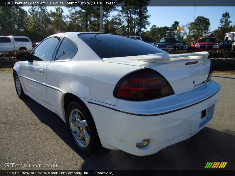 Summit White / Dark Pewter 2005 Pontiac Grand Am GT Coupe