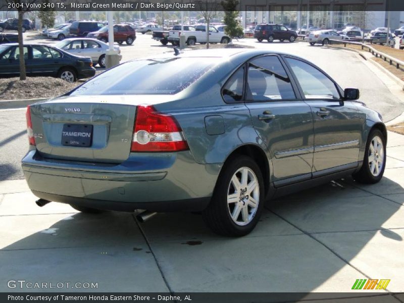 Mistral Green Metallic / Dark Beige/Quartz 2004 Volvo S40 T5