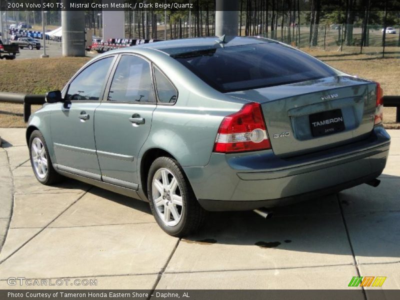 Mistral Green Metallic / Dark Beige/Quartz 2004 Volvo S40 T5