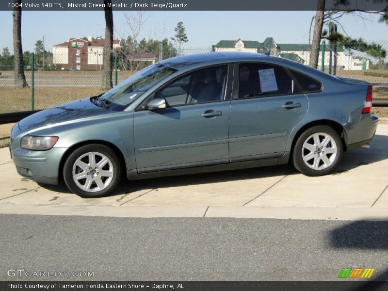 Mistral Green Metallic / Dark Beige/Quartz 2004 Volvo S40 T5