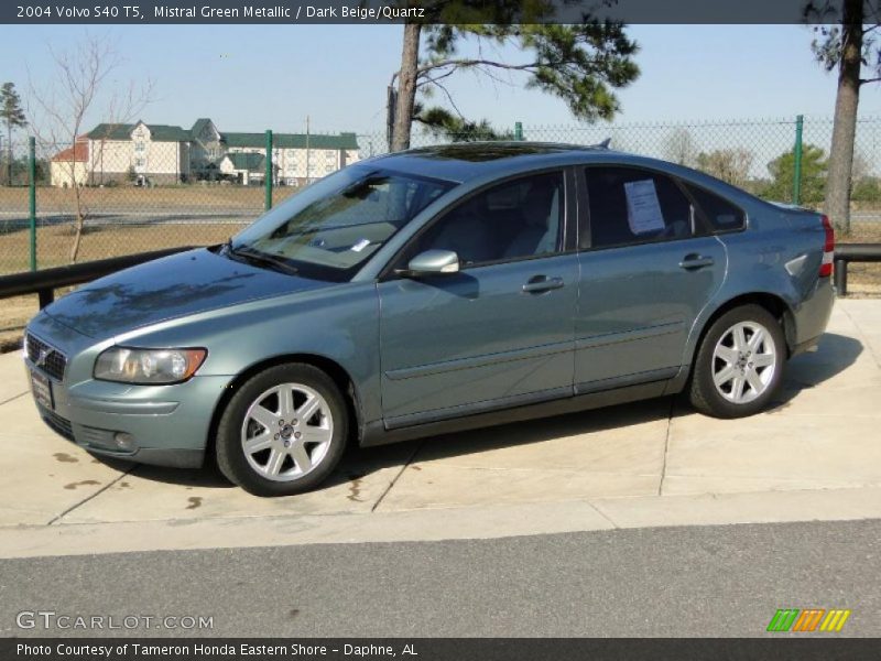 Mistral Green Metallic / Dark Beige/Quartz 2004 Volvo S40 T5