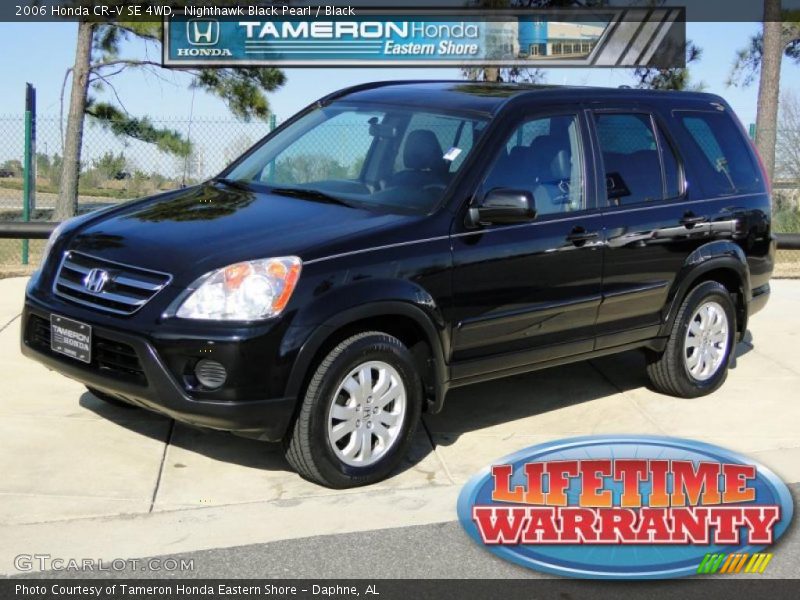 Nighthawk Black Pearl / Black 2006 Honda CR-V SE 4WD
