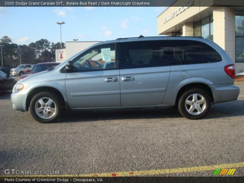 Butane Blue Pearl / Dark Khaki/Light Graystone 2005 Dodge Grand Caravan SXT