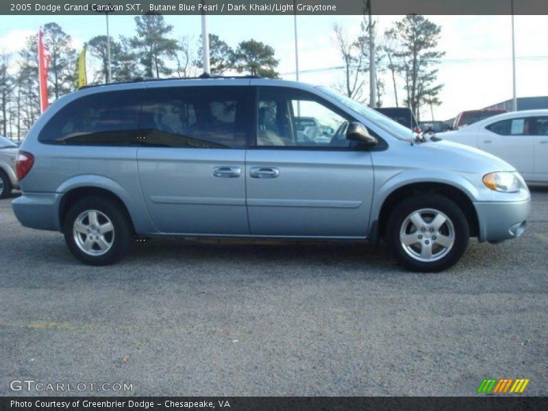 Butane Blue Pearl / Dark Khaki/Light Graystone 2005 Dodge Grand Caravan SXT