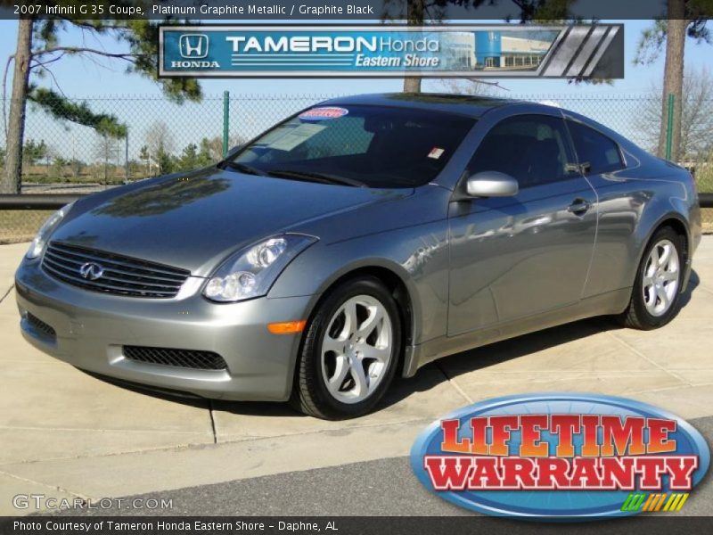 Platinum Graphite Metallic / Graphite Black 2007 Infiniti G 35 Coupe