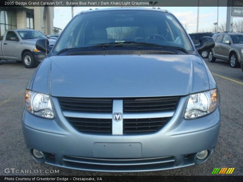 Butane Blue Pearl / Dark Khaki/Light Graystone 2005 Dodge Grand Caravan SXT