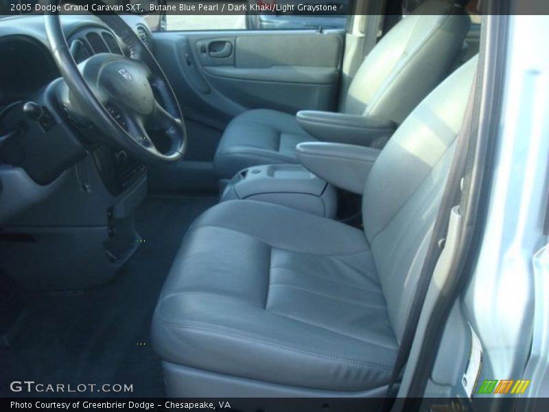 Butane Blue Pearl / Dark Khaki/Light Graystone 2005 Dodge Grand Caravan SXT