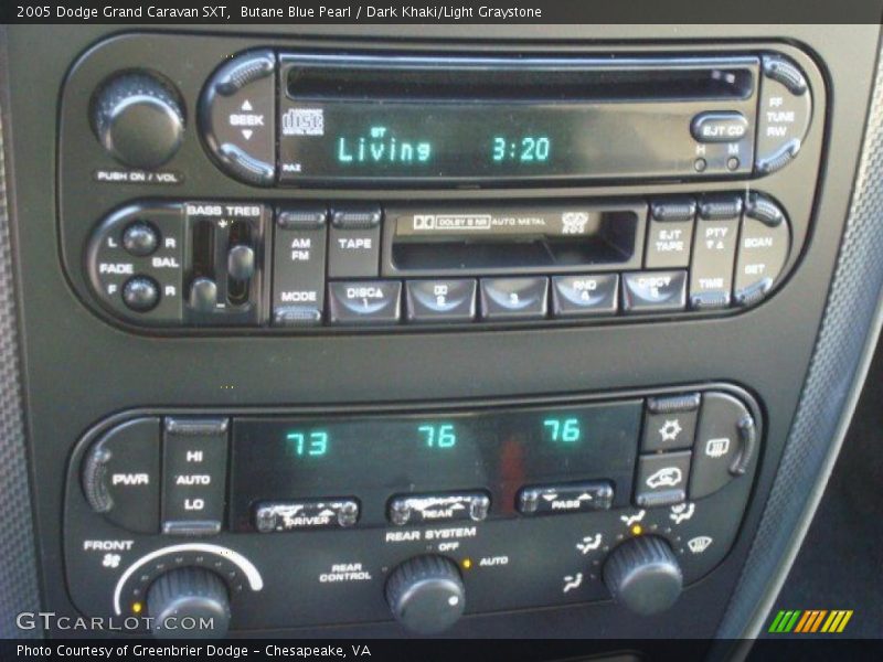 Controls of 2005 Grand Caravan SXT