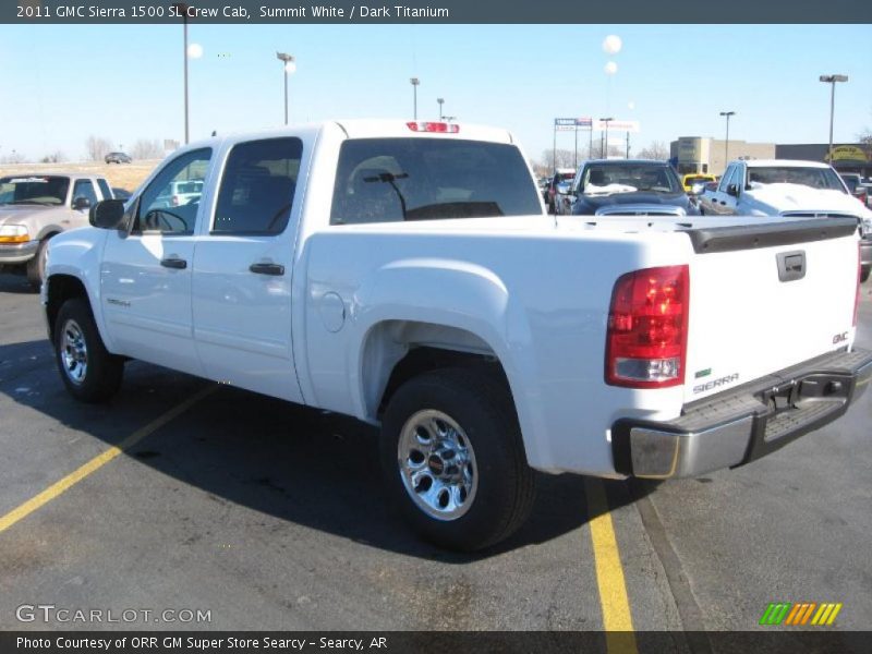 Summit White / Dark Titanium 2011 GMC Sierra 1500 SL Crew Cab