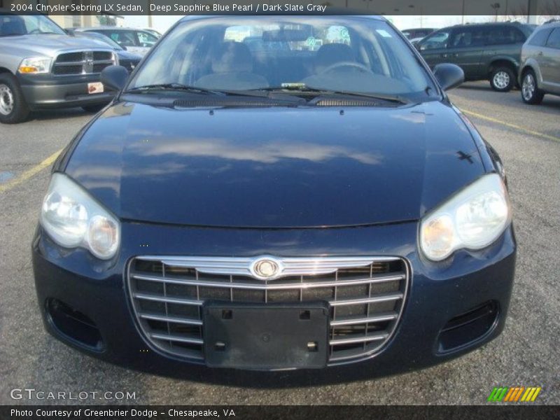 Deep Sapphire Blue Pearl / Dark Slate Gray 2004 Chrysler Sebring LX Sedan