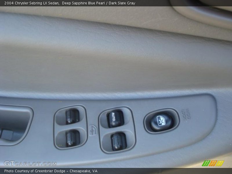 Deep Sapphire Blue Pearl / Dark Slate Gray 2004 Chrysler Sebring LX Sedan