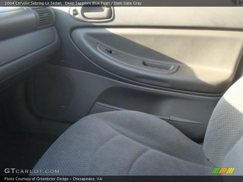 Deep Sapphire Blue Pearl / Dark Slate Gray 2004 Chrysler Sebring LX Sedan