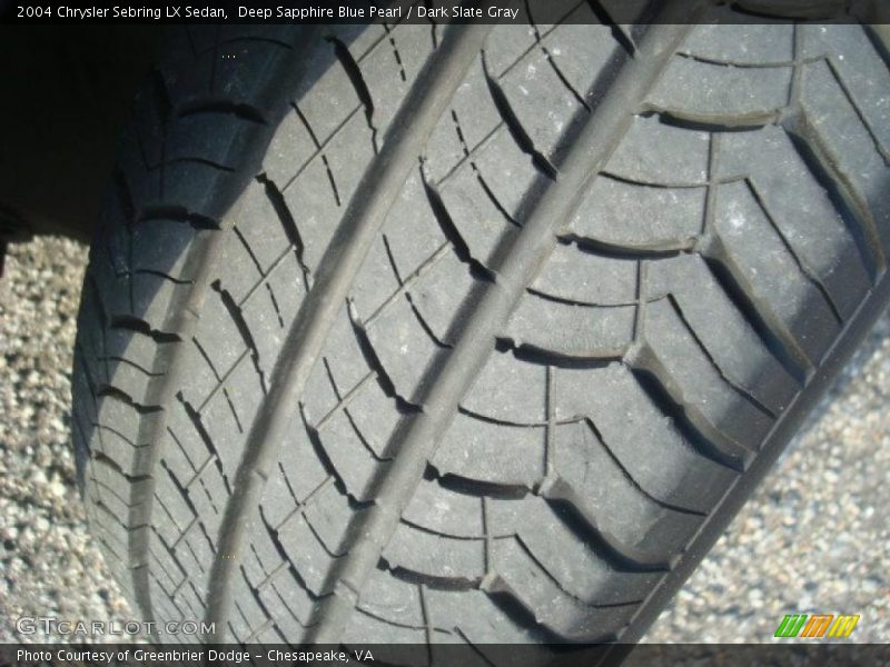 Deep Sapphire Blue Pearl / Dark Slate Gray 2004 Chrysler Sebring LX Sedan