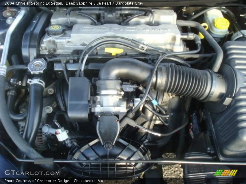 Deep Sapphire Blue Pearl / Dark Slate Gray 2004 Chrysler Sebring LX Sedan