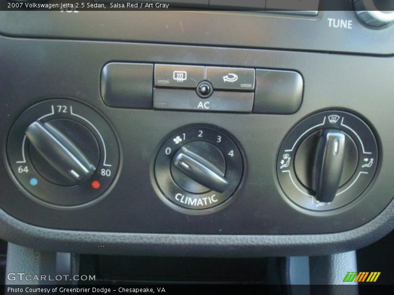 Salsa Red / Art Gray 2007 Volkswagen Jetta 2.5 Sedan