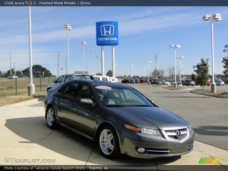 Polished Metal Metallic / Ebony 2008 Acura TL 3.2