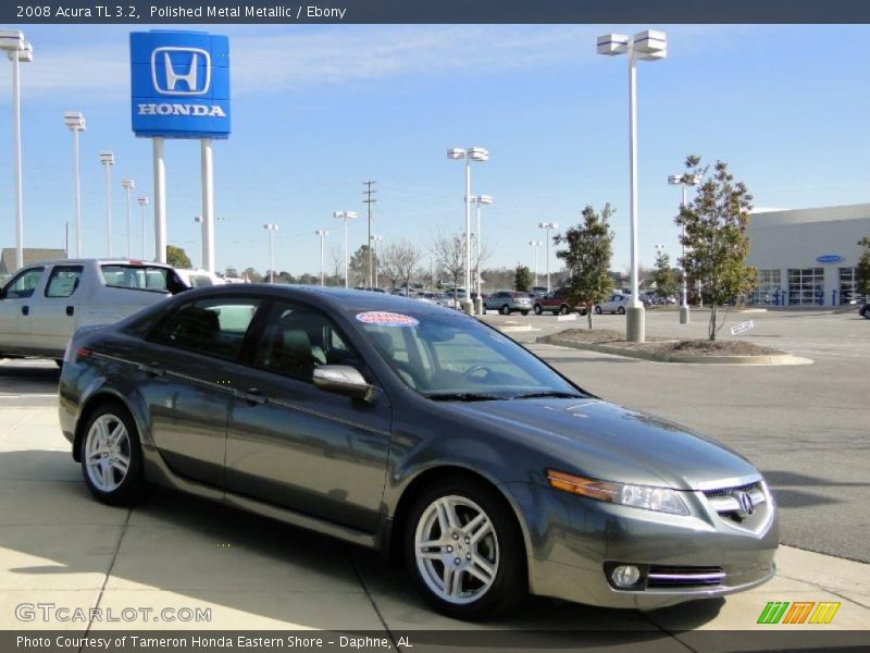 Polished Metal Metallic / Ebony 2008 Acura TL 3.2