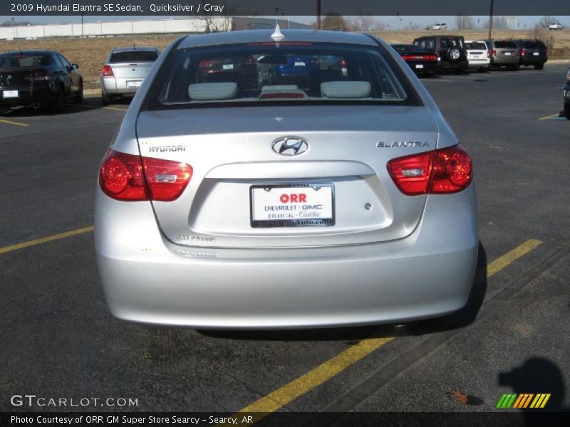 Quicksilver / Gray 2009 Hyundai Elantra SE Sedan