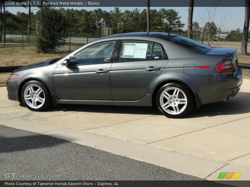 Polished Metal Metallic / Ebony 2008 Acura TL 3.2